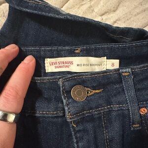 Levi's Mid Rise Bootcut Jeans - Dark Blue